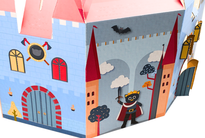 Pudełko prezentowe zamek, wym. 235x235x305 mm