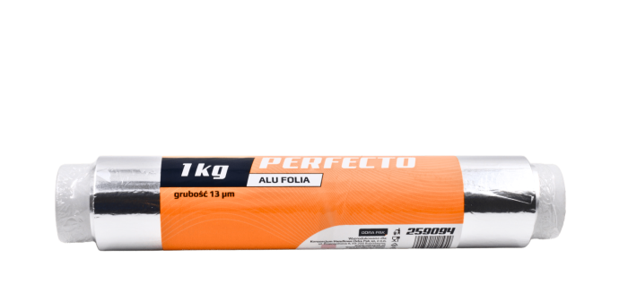 Folia Aluminiowa 290mm/100m, grubość 13 mik. rolka 1kg