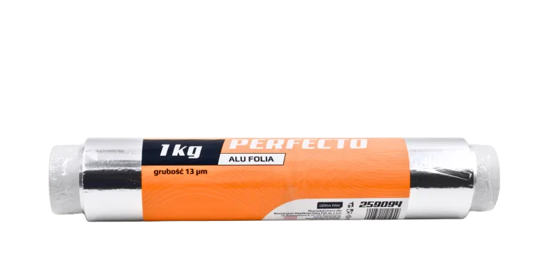 Folia Aluminiowa 290mm/100m, grubość 13 mik. rolka 1kg