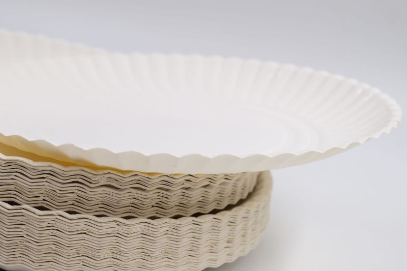 Talerz papierowy biały 23cm - 100  szt.