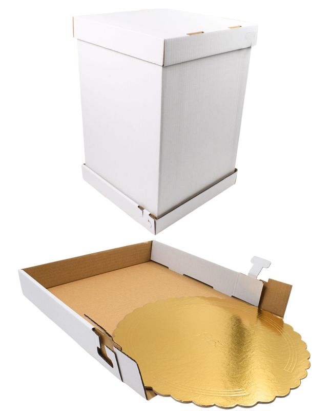 Pudełko, karton na tort piętrowy 30x30x46cm