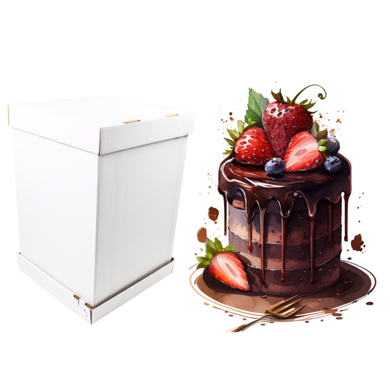 Pudełko, karton na tort piętrowy 30x30x46cm