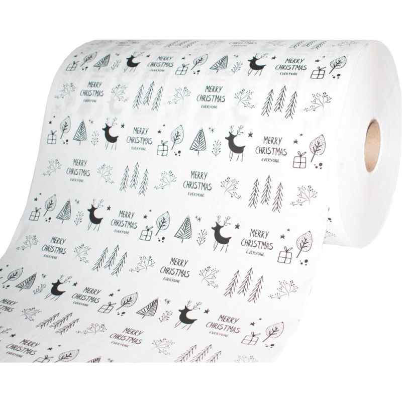 Papier z PE do wędlin z nadrukiem świątecznym rolka 35cm 10 kg