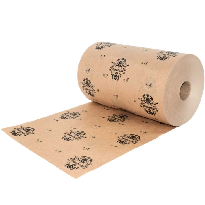 Papier do pakowania żywności z PE 10kg REGIONALNY brąz rolka 35cm