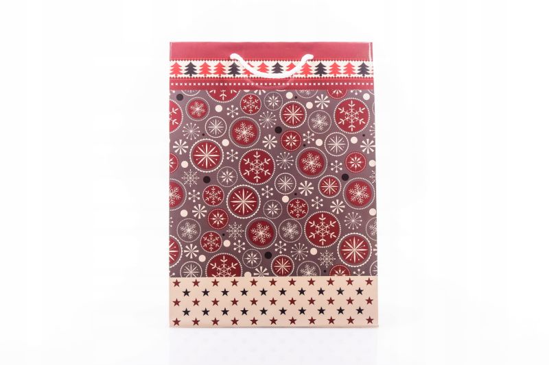 Laminowana torba świąteczna na prezent 23x32x11 cm