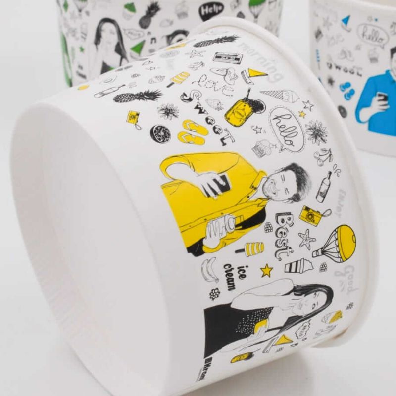 Miska papierowa na lody, desery 245ml opk. 25 sztuk New Day
